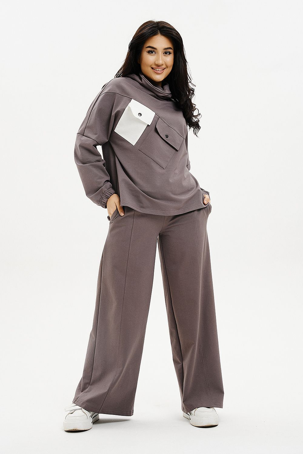 Брюки 7358 - коричневый