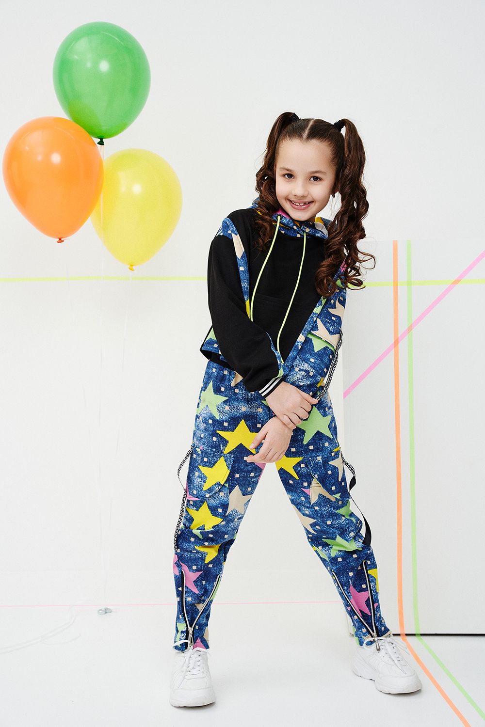 Костюм 67055 детский - звезды+черный