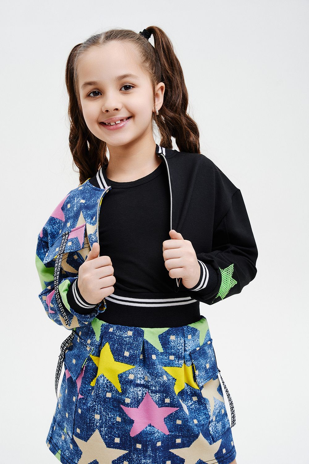 Костюм 67052 детский - звезды+черный