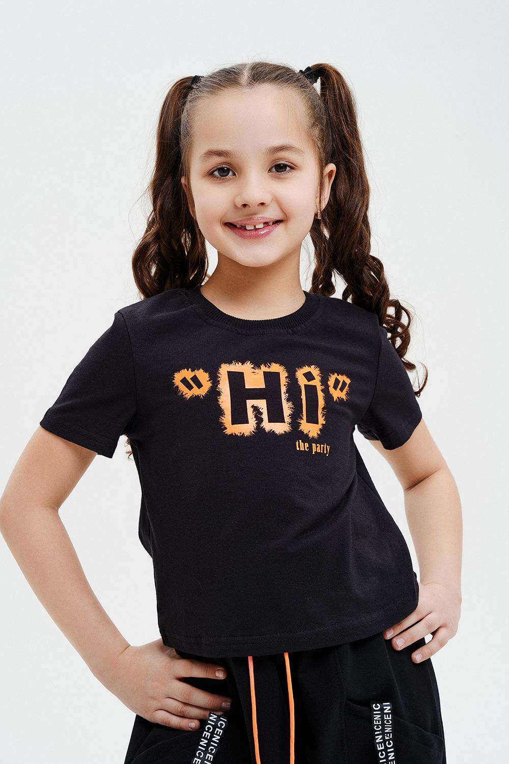 Футболка 67041 детская - черный