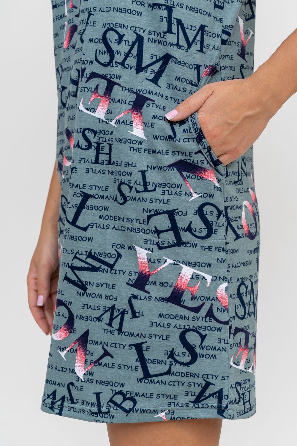 Туника 36626 - зеленый