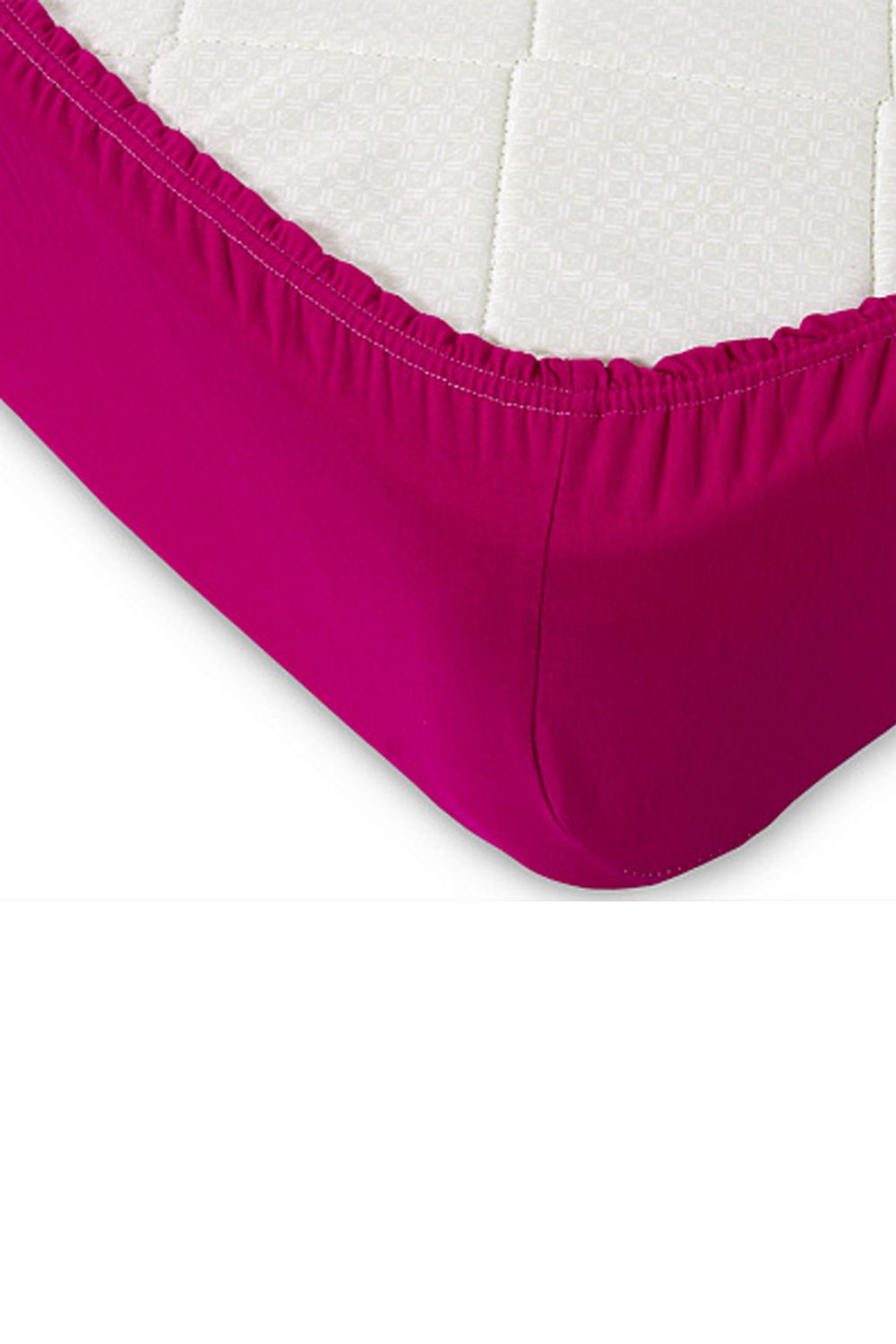 Простынь трикотажная на резинке - бордовый