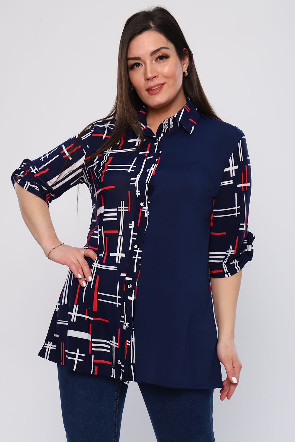 Туника 31694 - красный