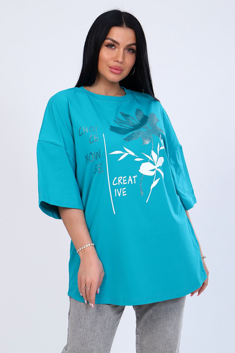 Туника 24382 - бирюзовый