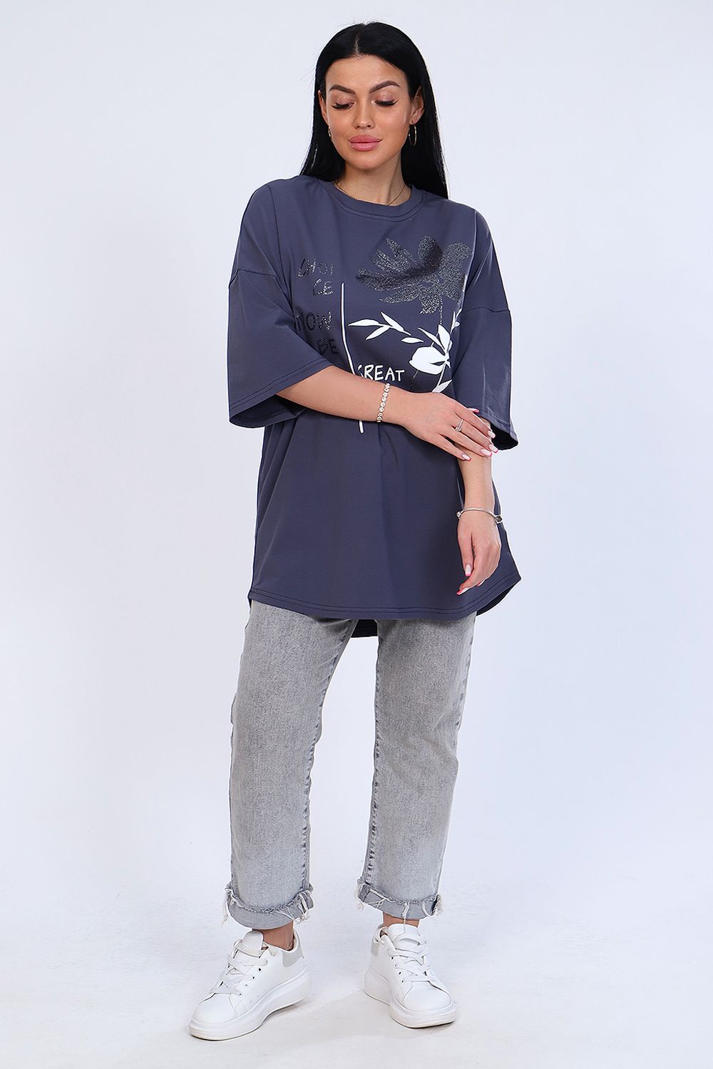 Туника 24382 - серый