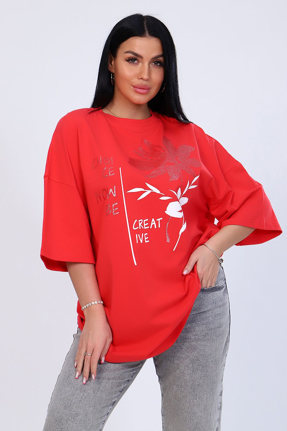 Туника 24382 - коралловый