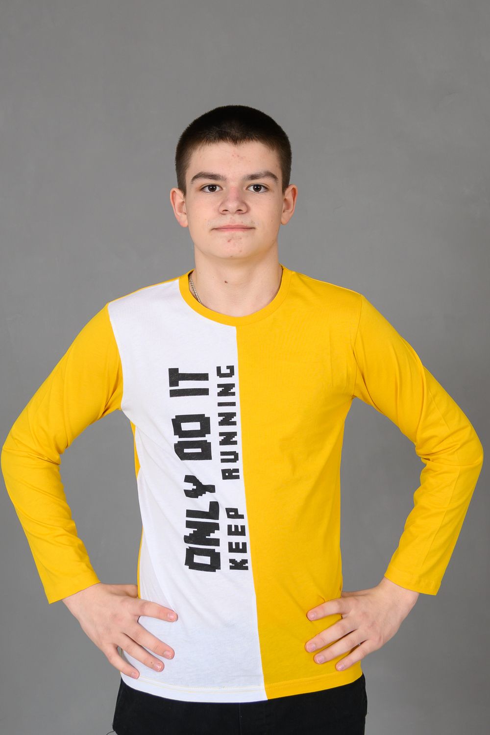 Футболка 83018 подростковая - желтый