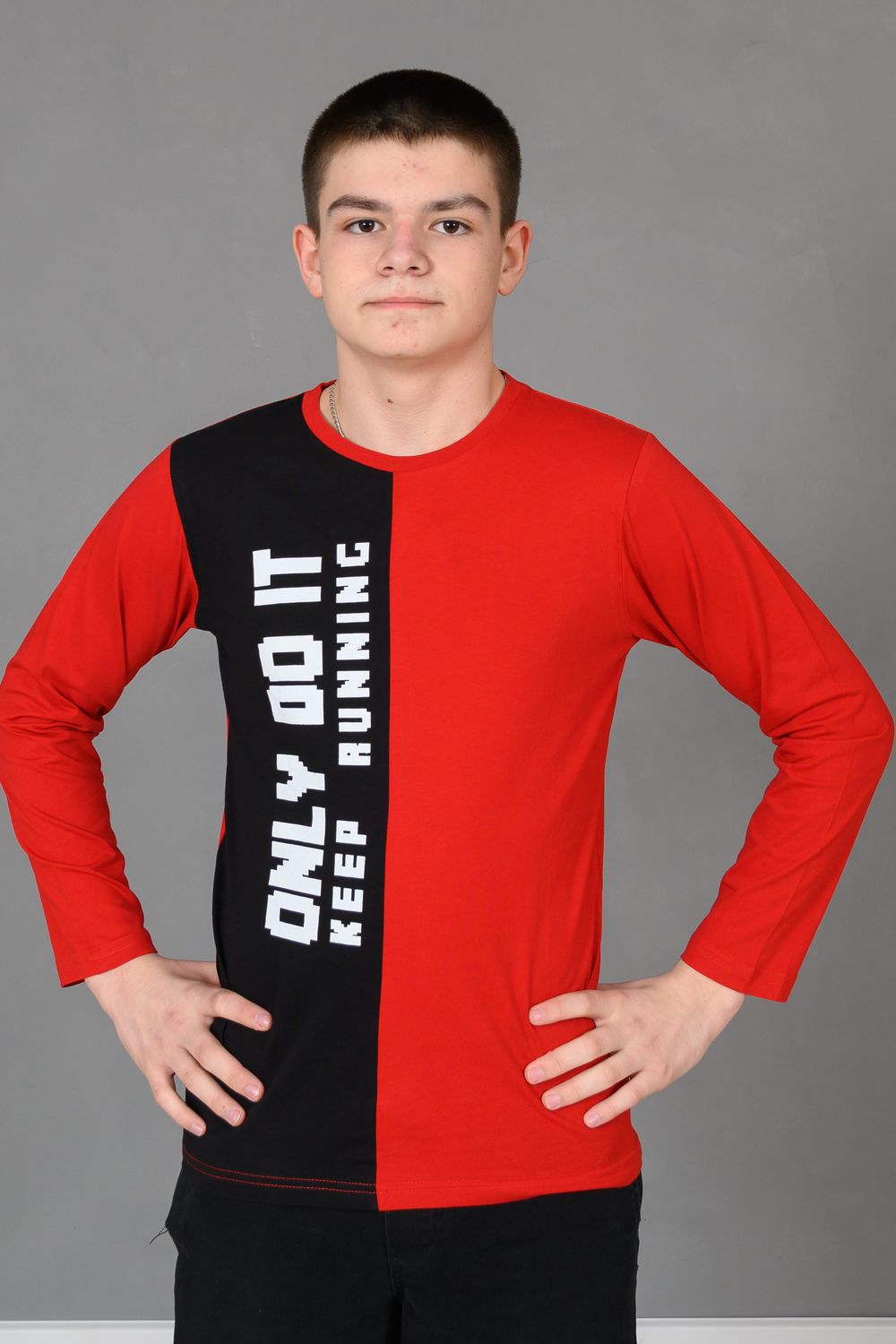 Футболка 83018 подростковая - красный