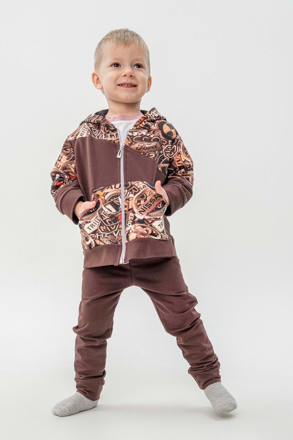 Костюм спортивный Фиджи - коричневый