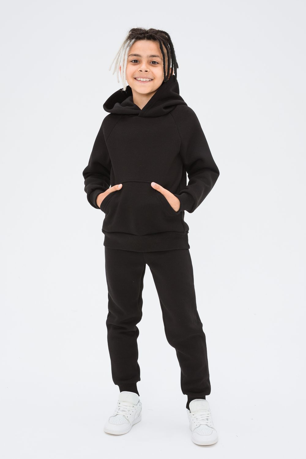 Костюм футер начёс Марсель 40001 - черный