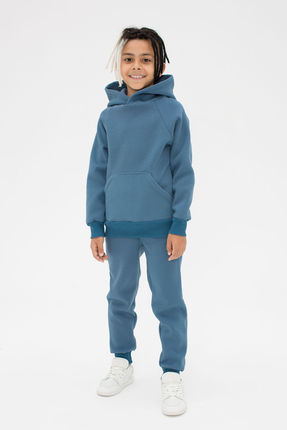 Костюм футер начёс Марсель 40001 - голубой камень