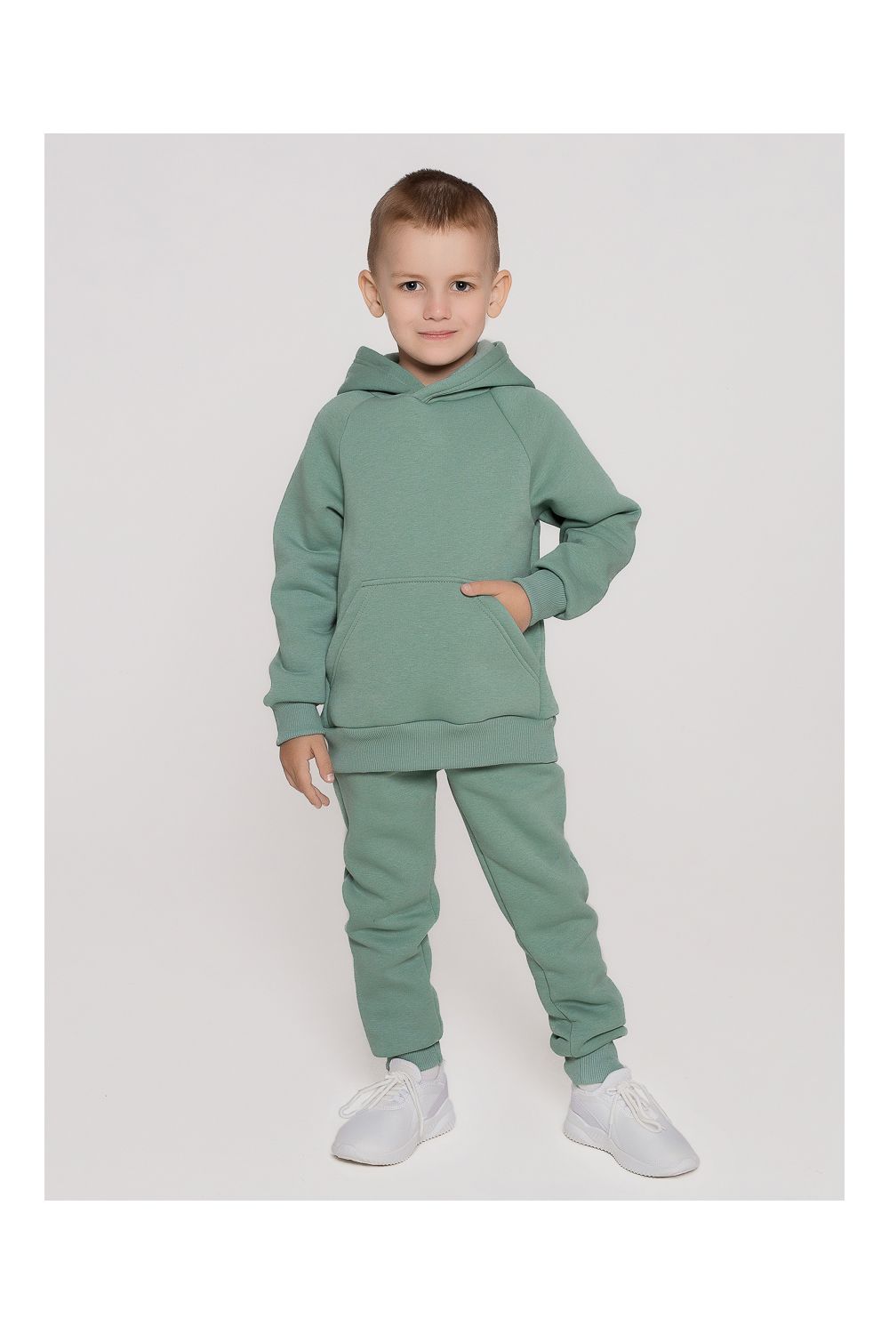 Костюм футер начёс Креатив 30204 - зеленый гранит
