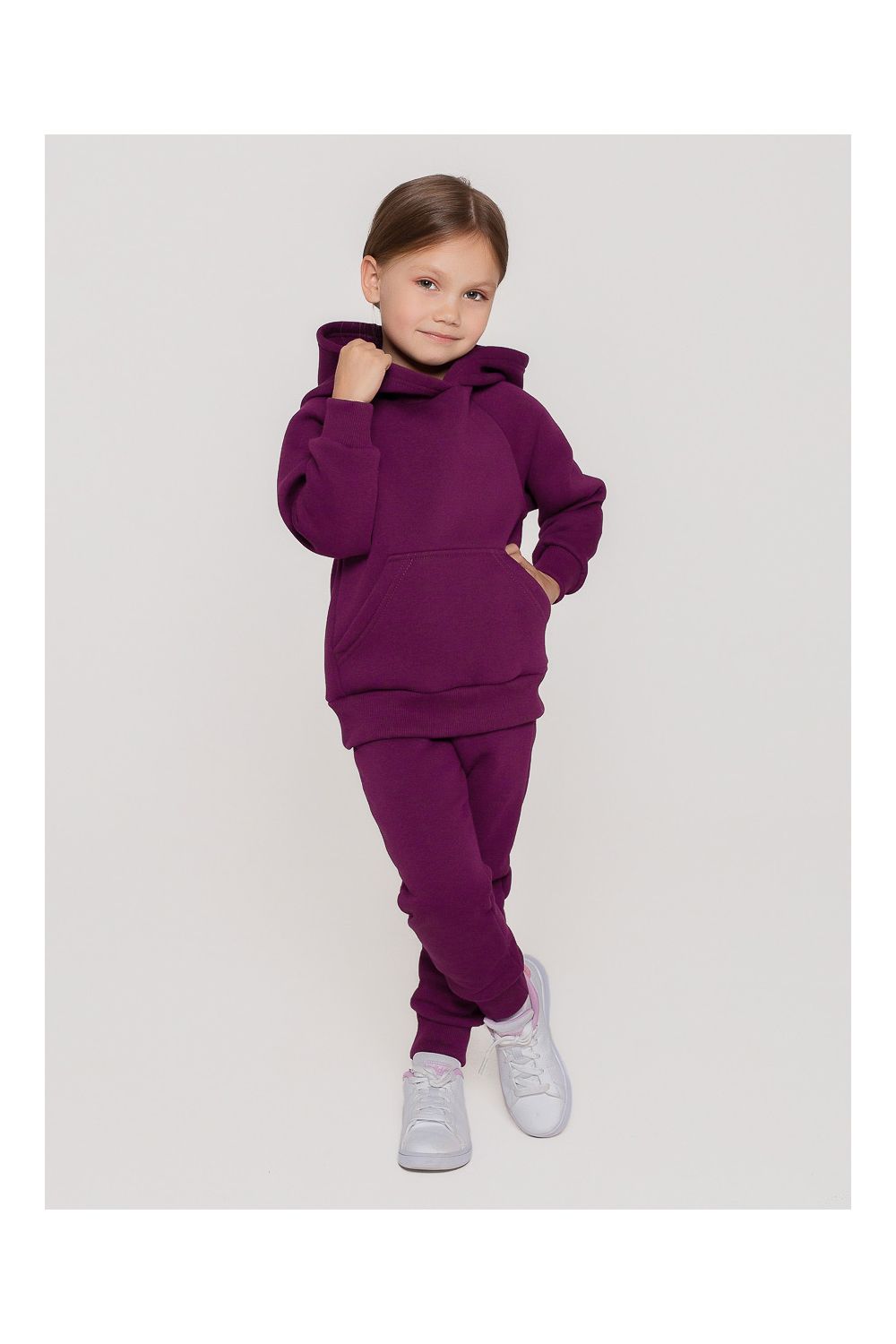Костюм футер начёс Колибри 30205 - сливовый