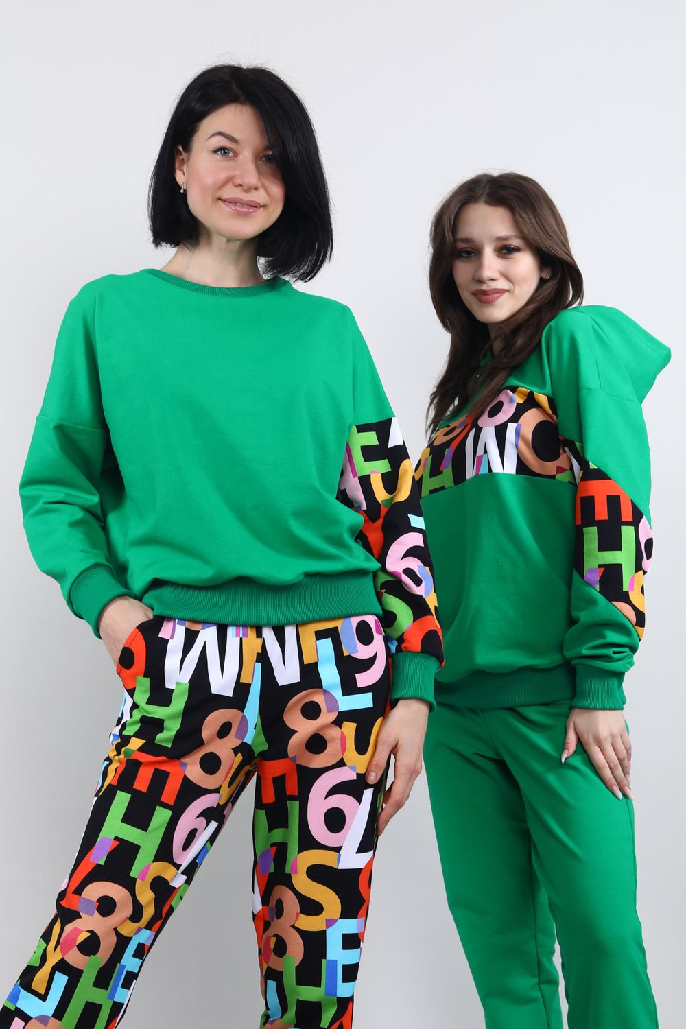 Толстовка 15457 - зеленый