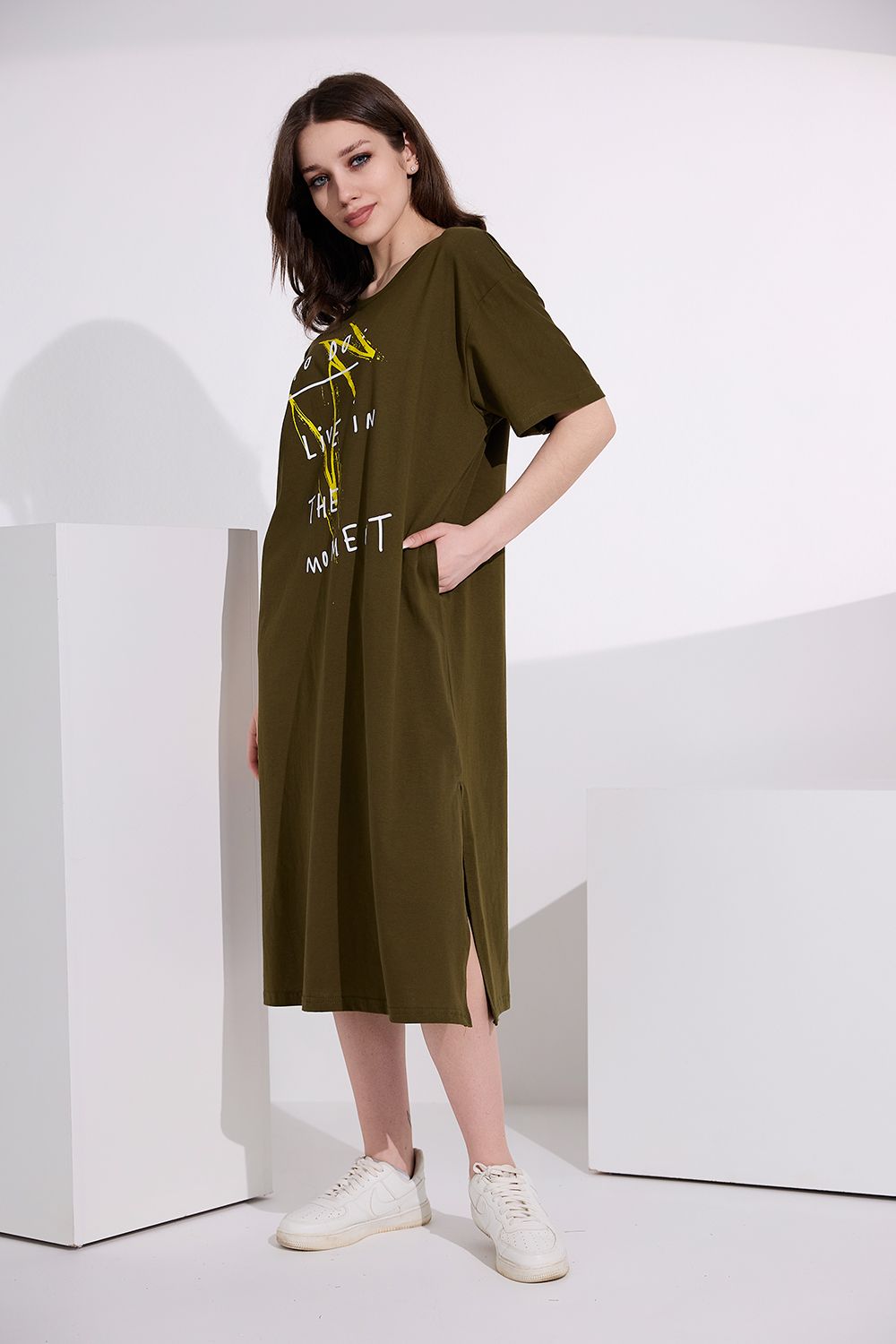 Платье 8341 - хаки