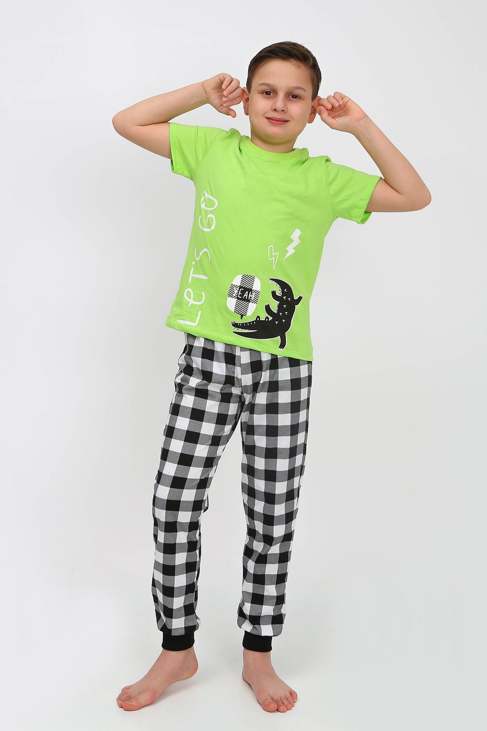 Пижама для мальчика 92182 - салатовый