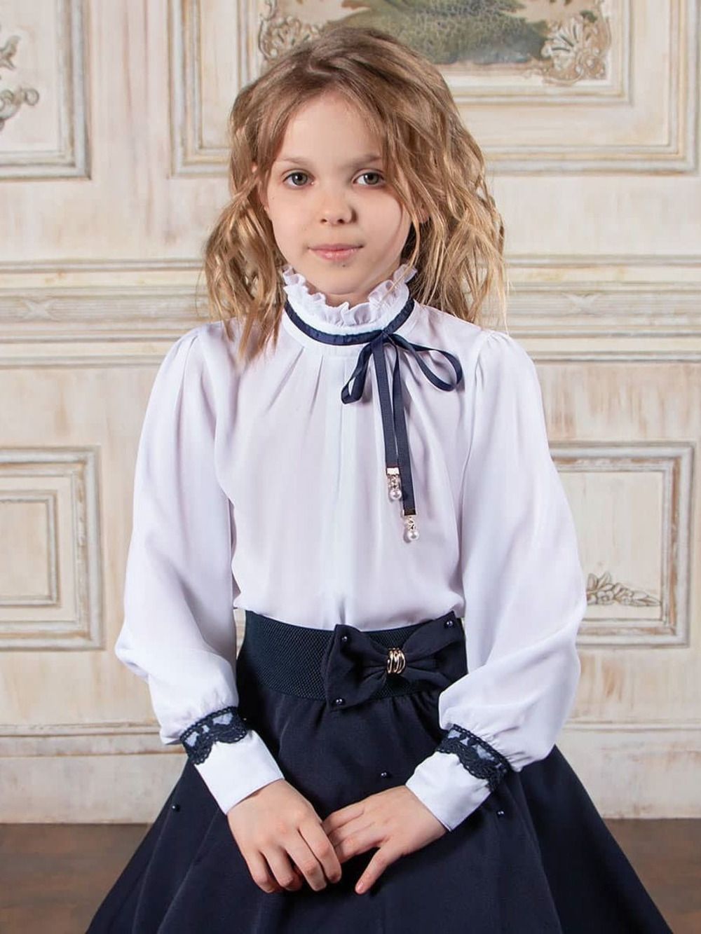 Блузка для девочки SP0300 белая - белый