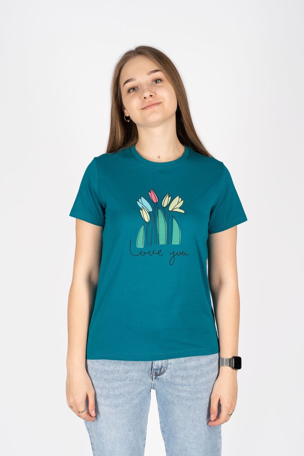 Футболка женская 53237 - темно-бирюзовый