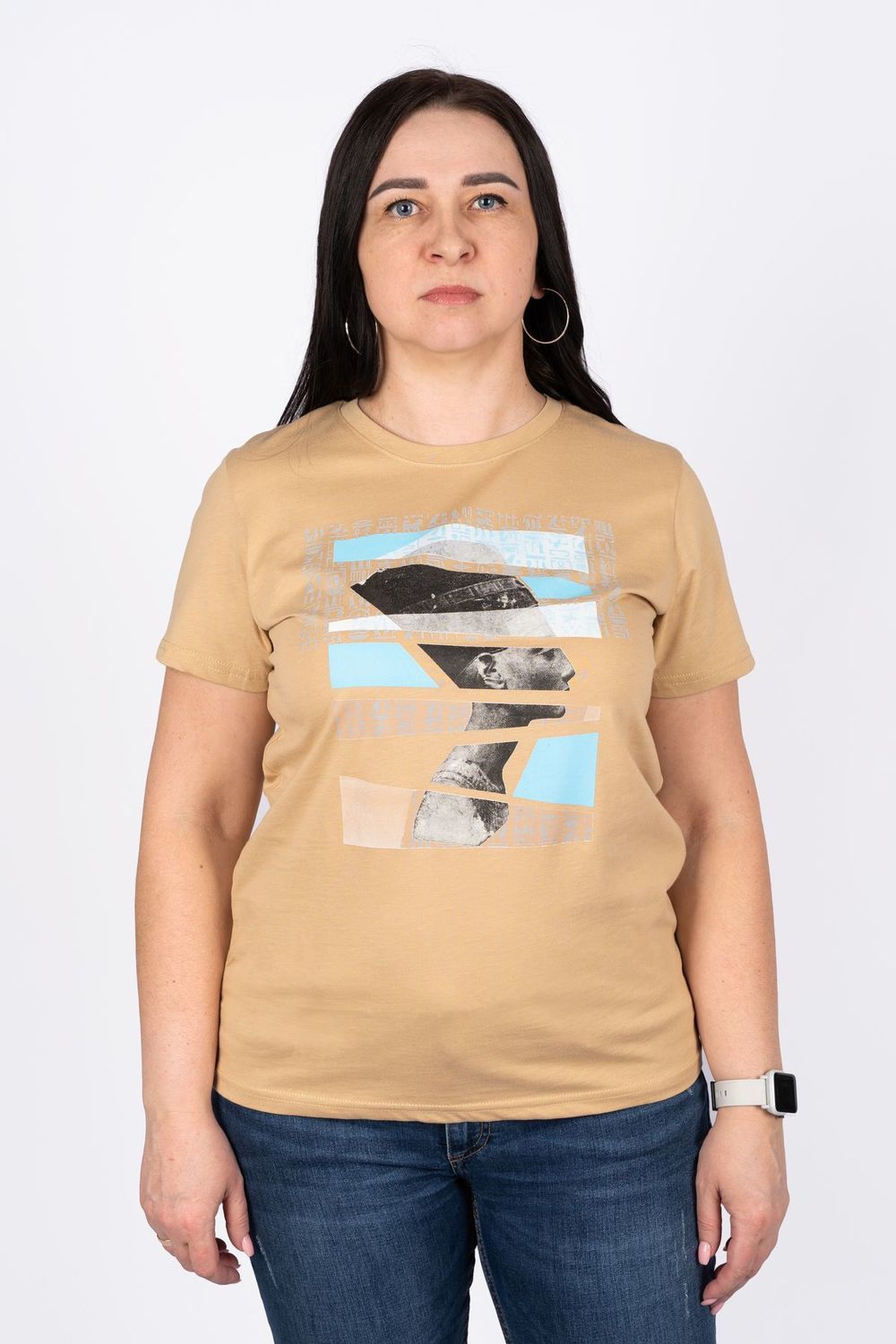 Футболка женская 53243 - песочный
