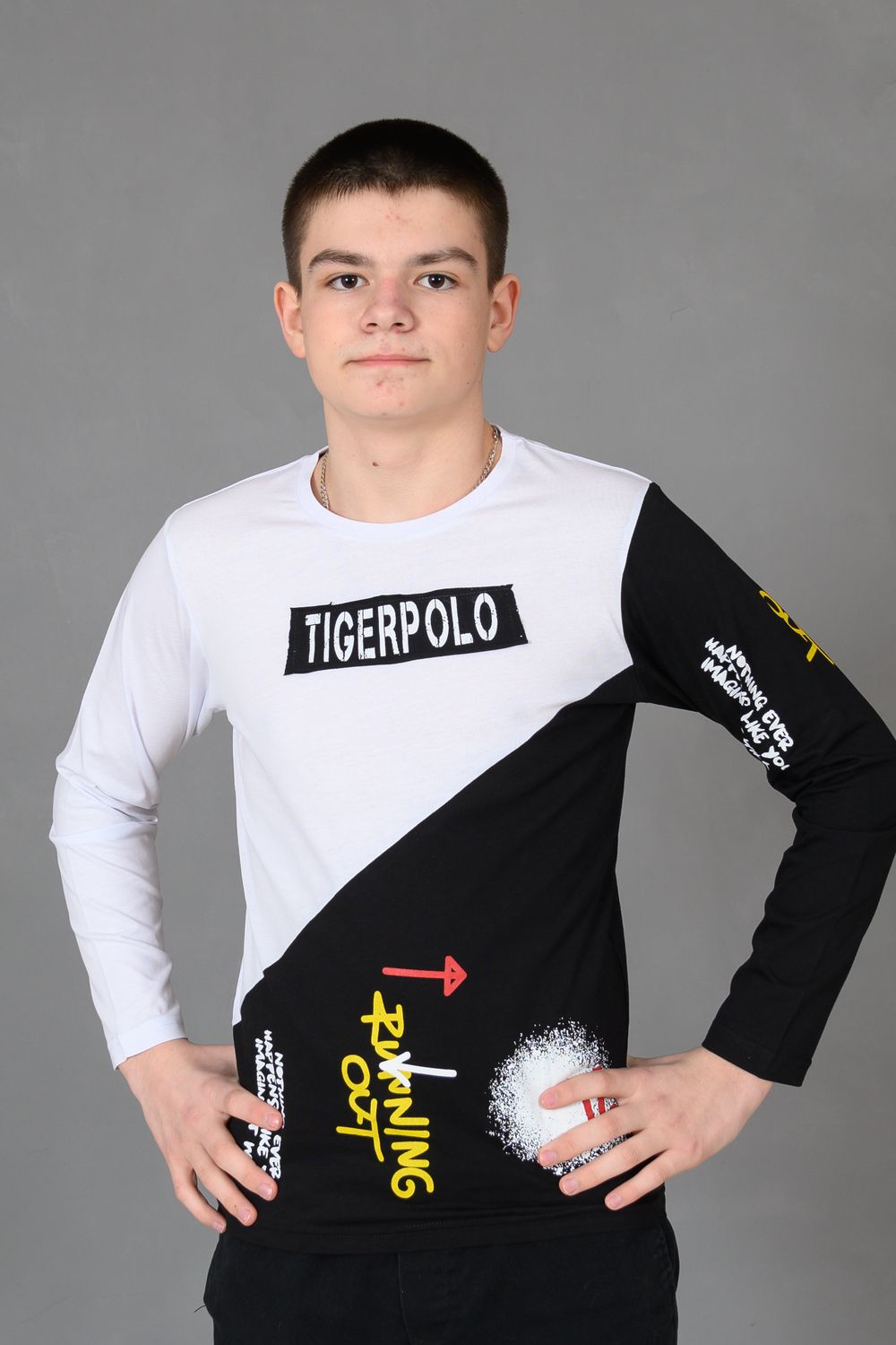 Футболка 83016 подростковая - белый