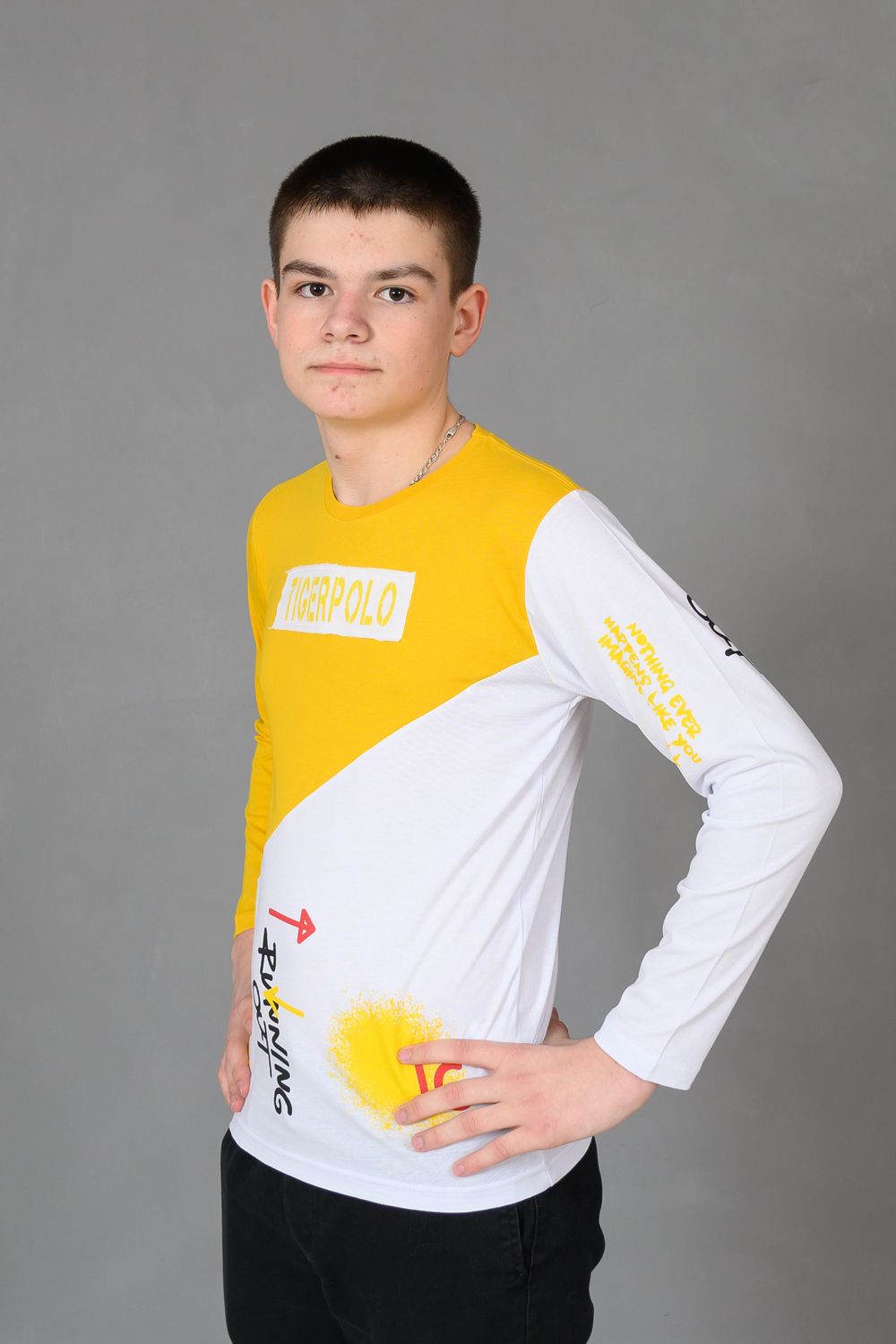 Футболка 83016 подростковая - желтый