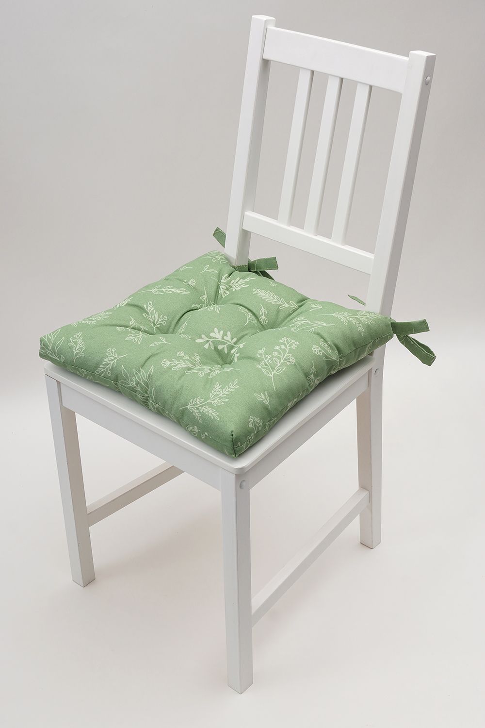 Сидушка на стул с завязками Радушная хозяйка арт.2180 - Ботаника грин