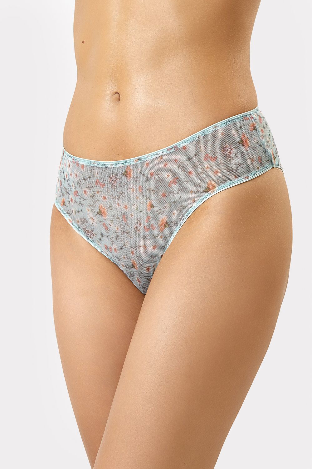 Трусы женские 412451 - гвоздики на фисташковом