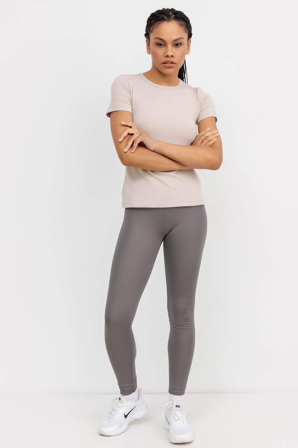 Брюки женские 342281 (серый) - темно-серый