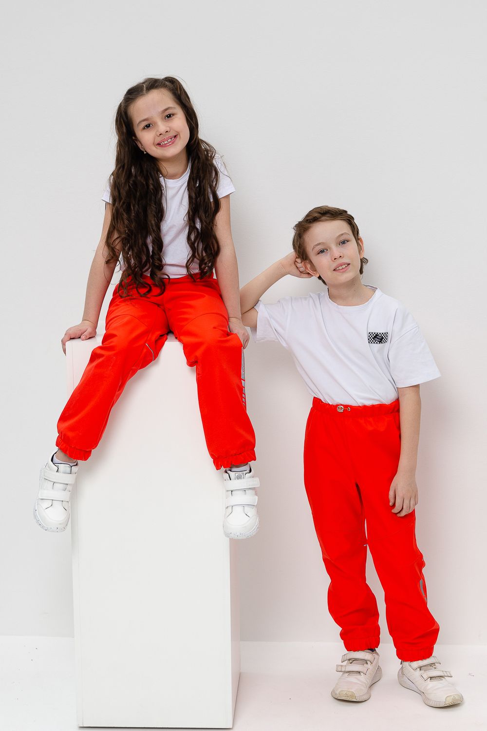 Брюки утепленные софтшелл - оранжевый