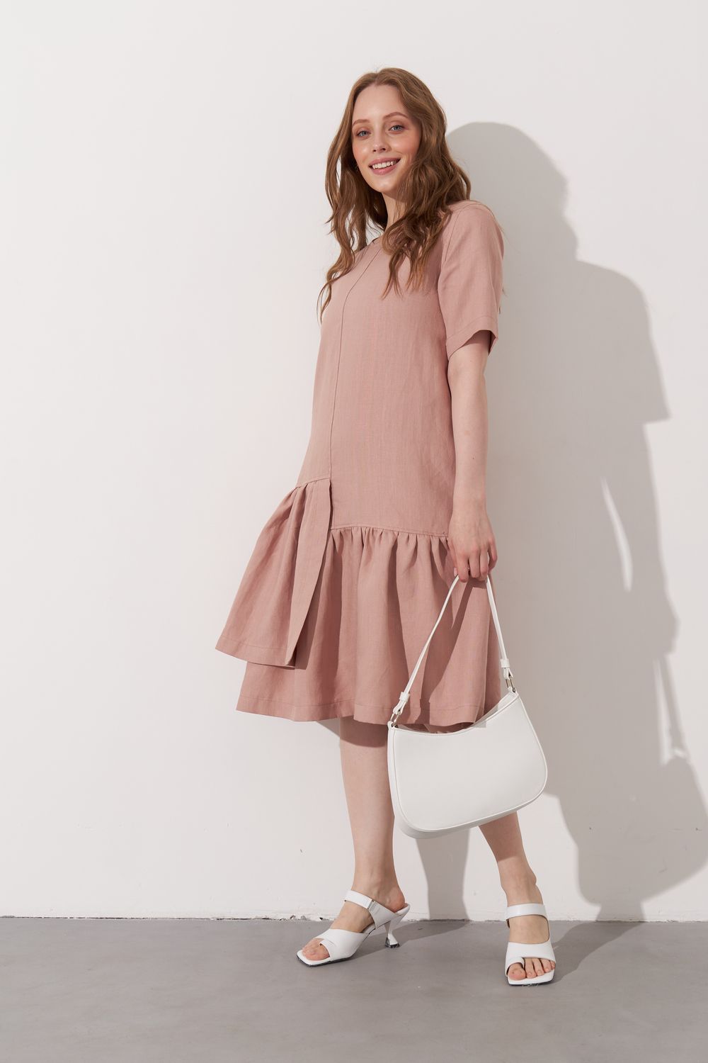 Платье женское LenaLineN арт. 03-001-22 - бежевый