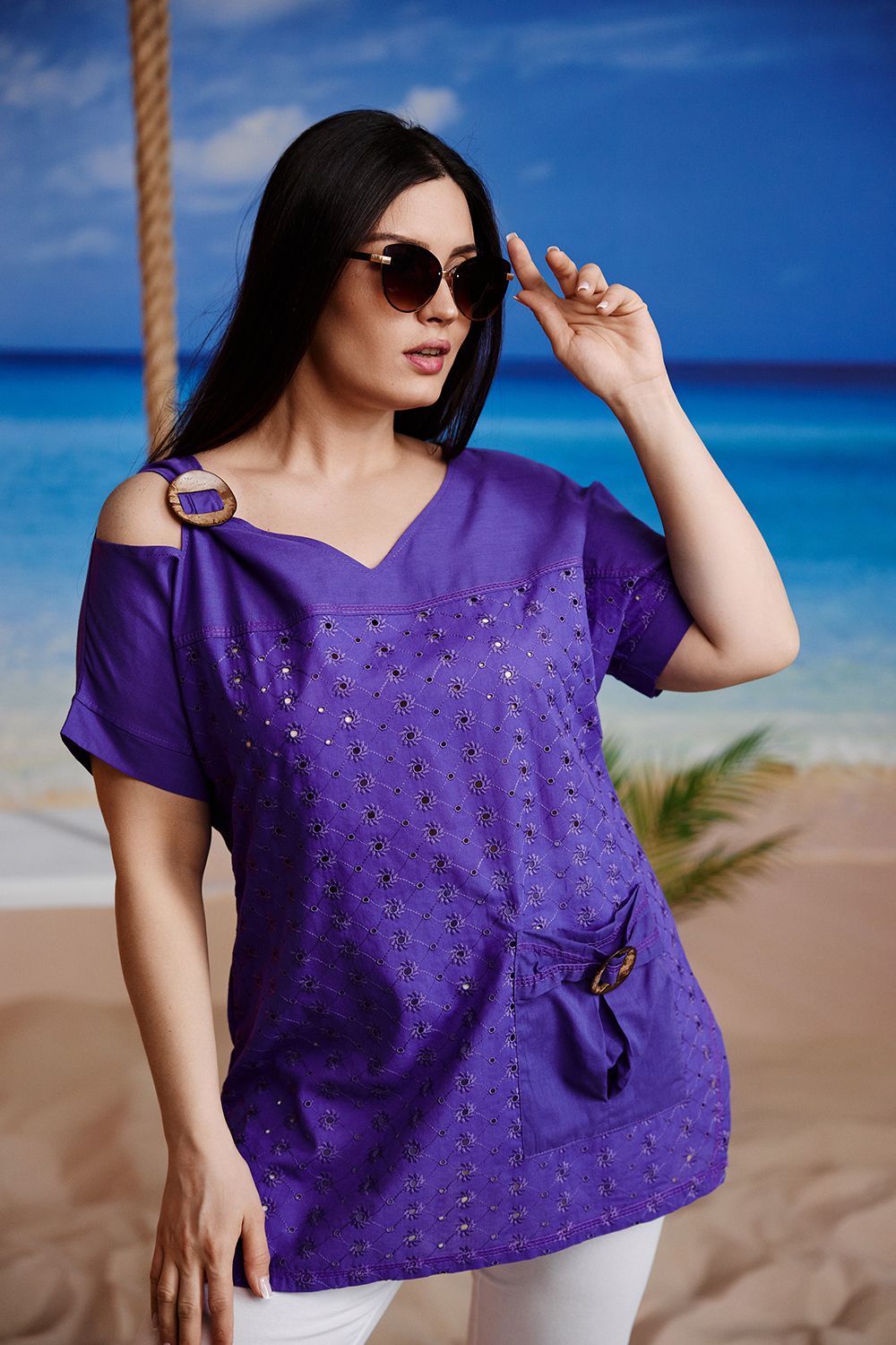Туника 9182 - фиолетовый