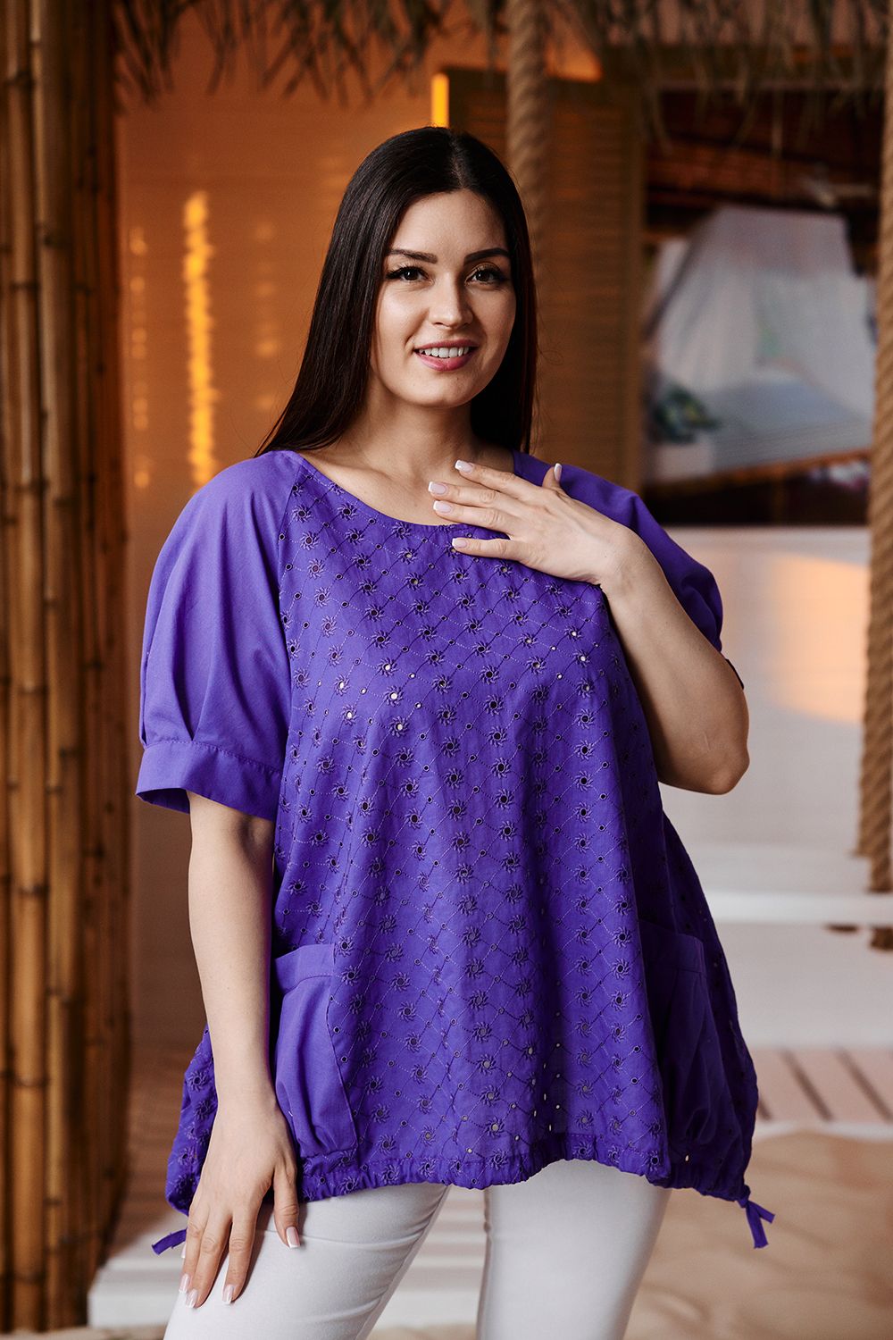 Туника 9180 - фиолетовый