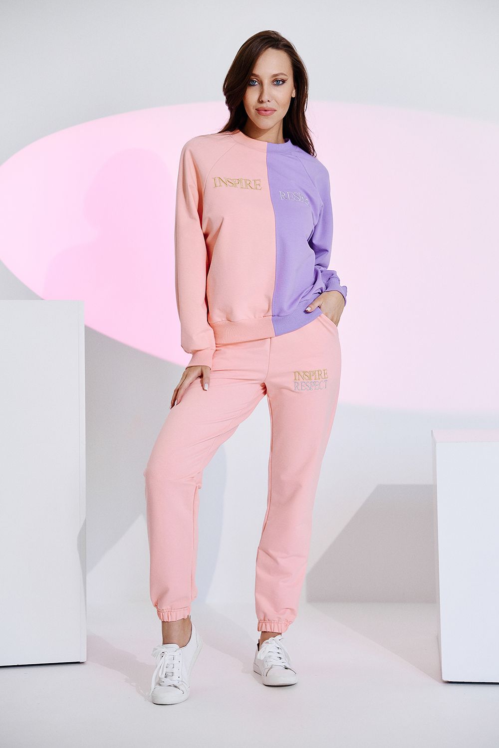 Брюки 7377 - персиковый