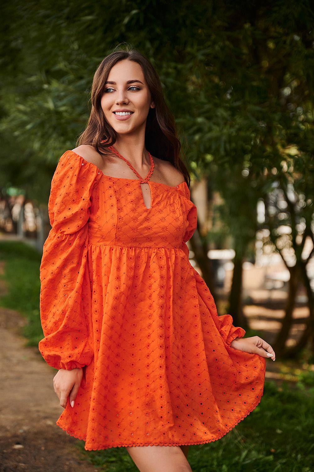 Платье 7337 - оранжевый