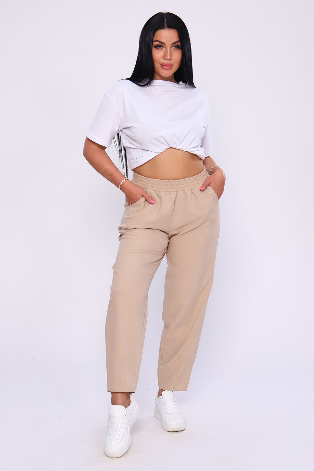 Брюки 32803 - песочный