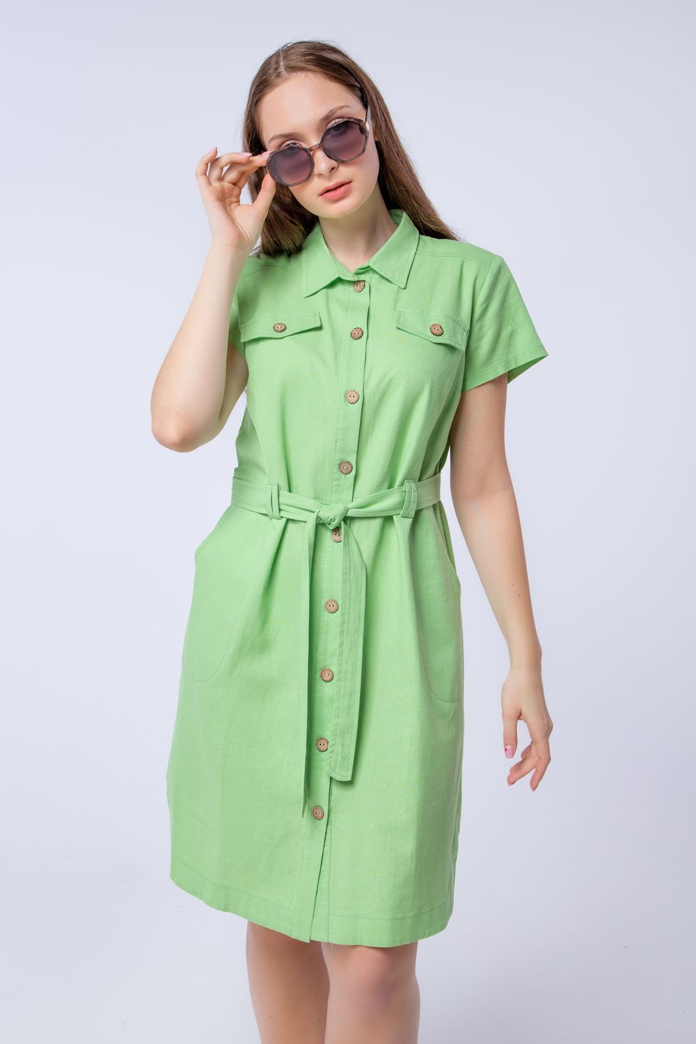 Платье женское LenaLineN арт. 003-117-23 - яблоко