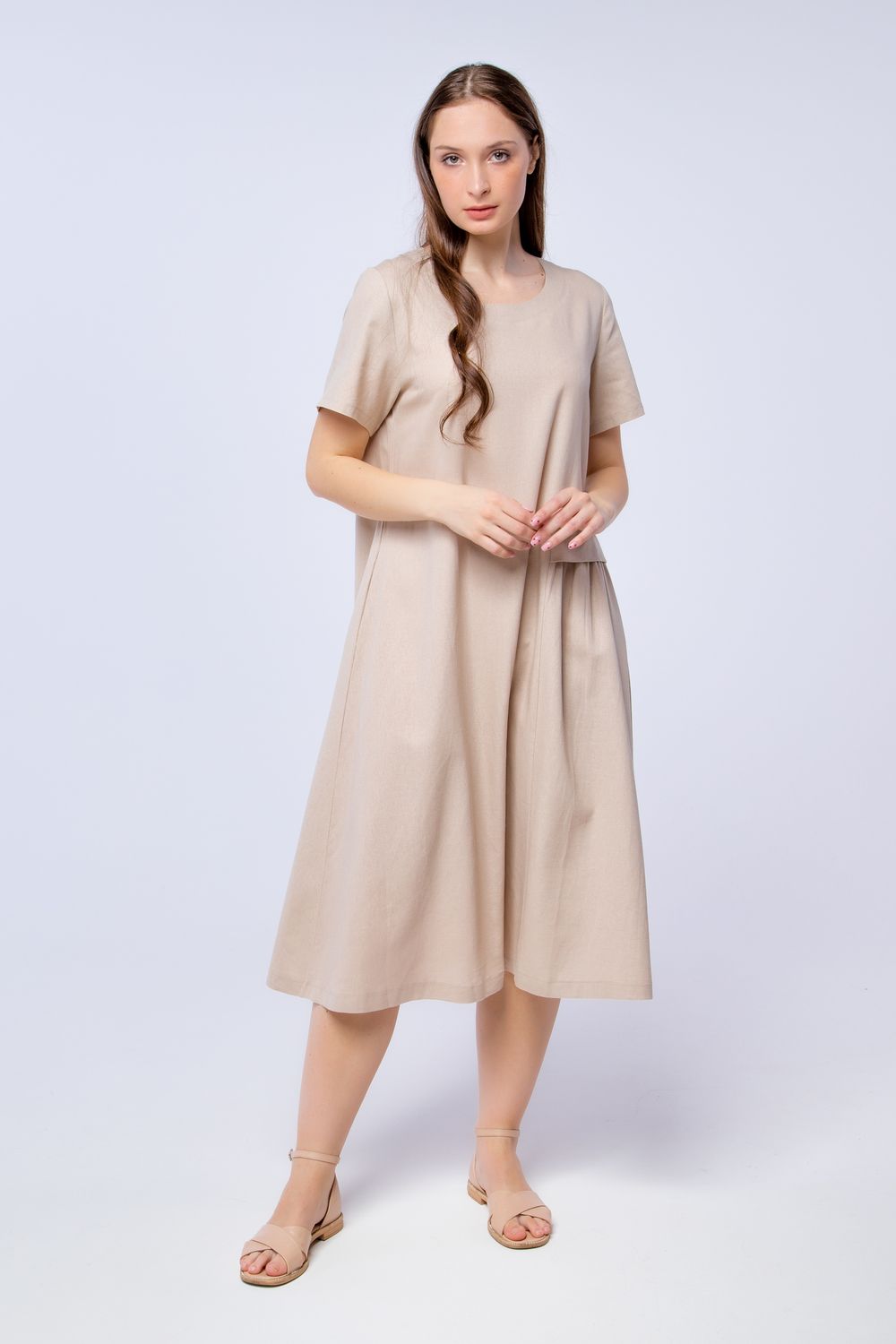 Платье женское LenaLineN арт. 003-122-23 - бежевый
