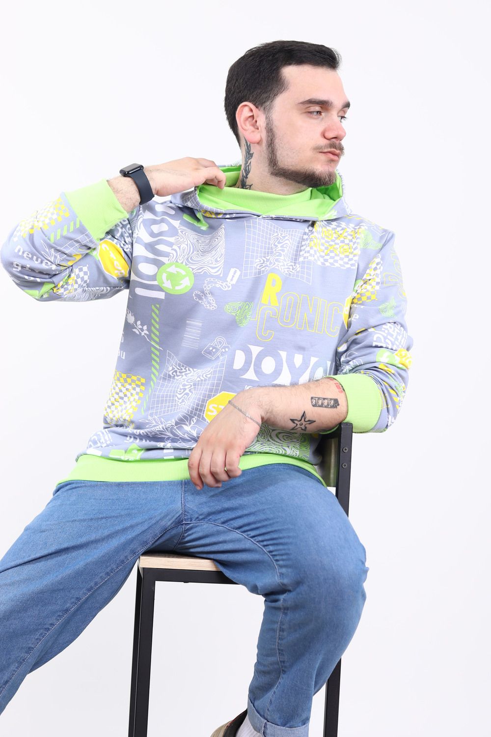 Толстовка 15469 - серый