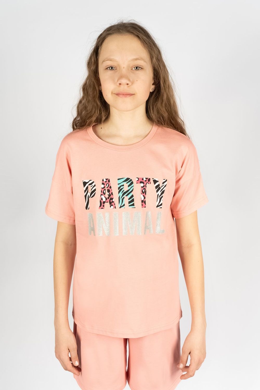 Футболка для девочки 51267 детская - нежно-розовый