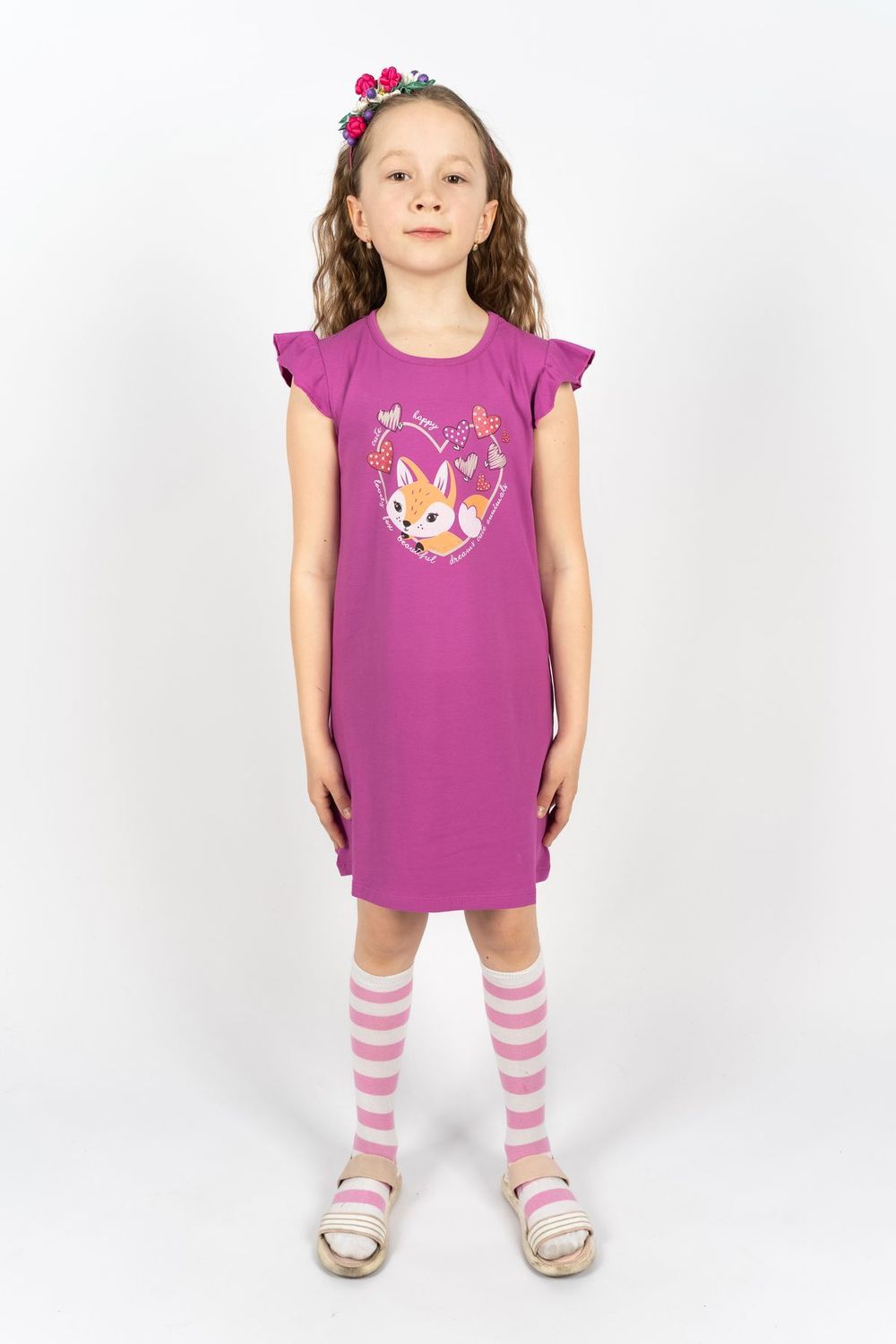 Платье для девочки 81188 - лиловый