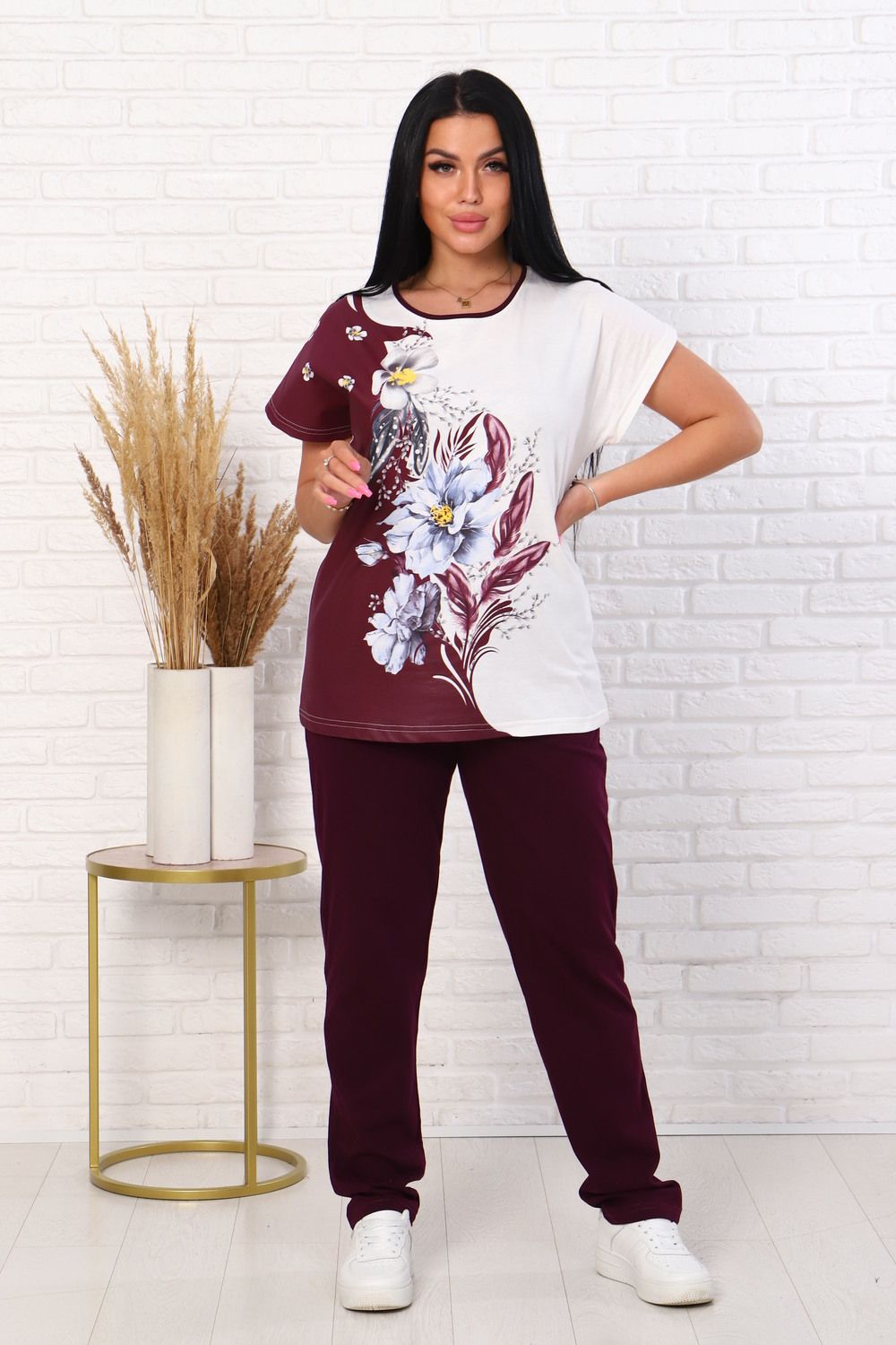 Костюм 65002 - бордовый