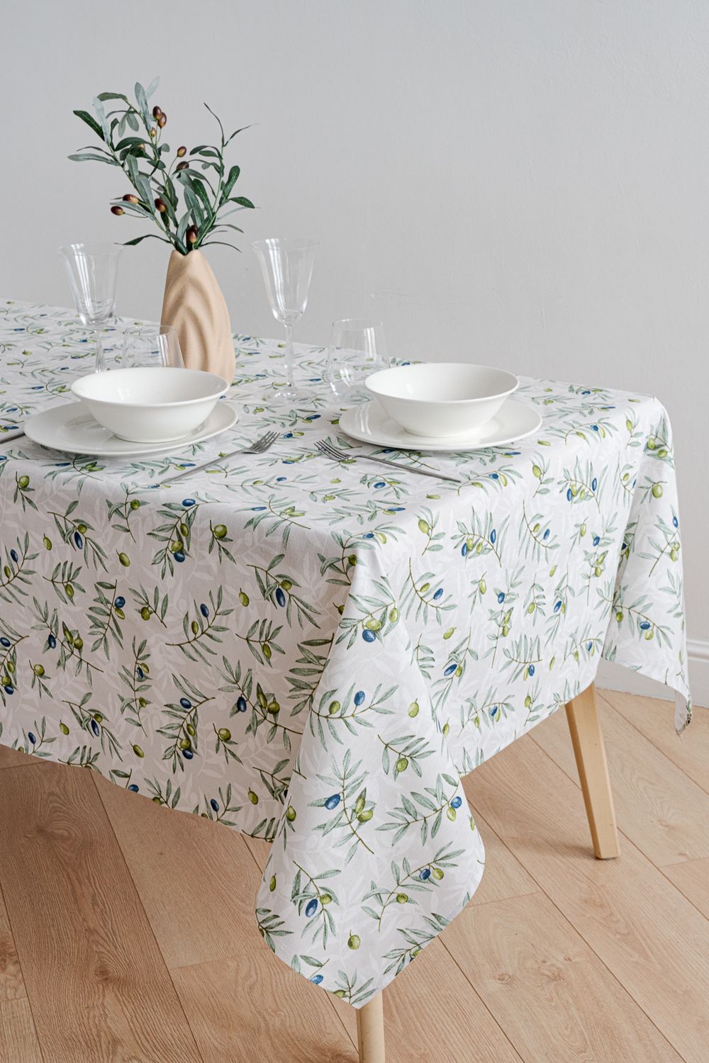 Скатерть Долина - оливковый