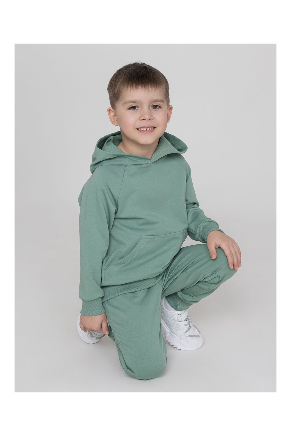 Костюм футер петля Galaxy 30206 - зеленый гранит