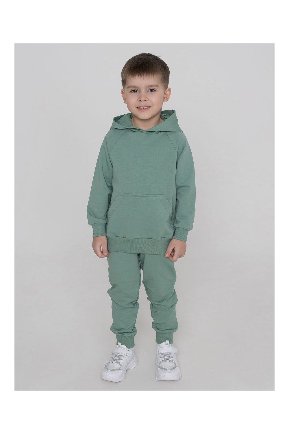 Костюм футер петля Active 20341 - зеленый гранит