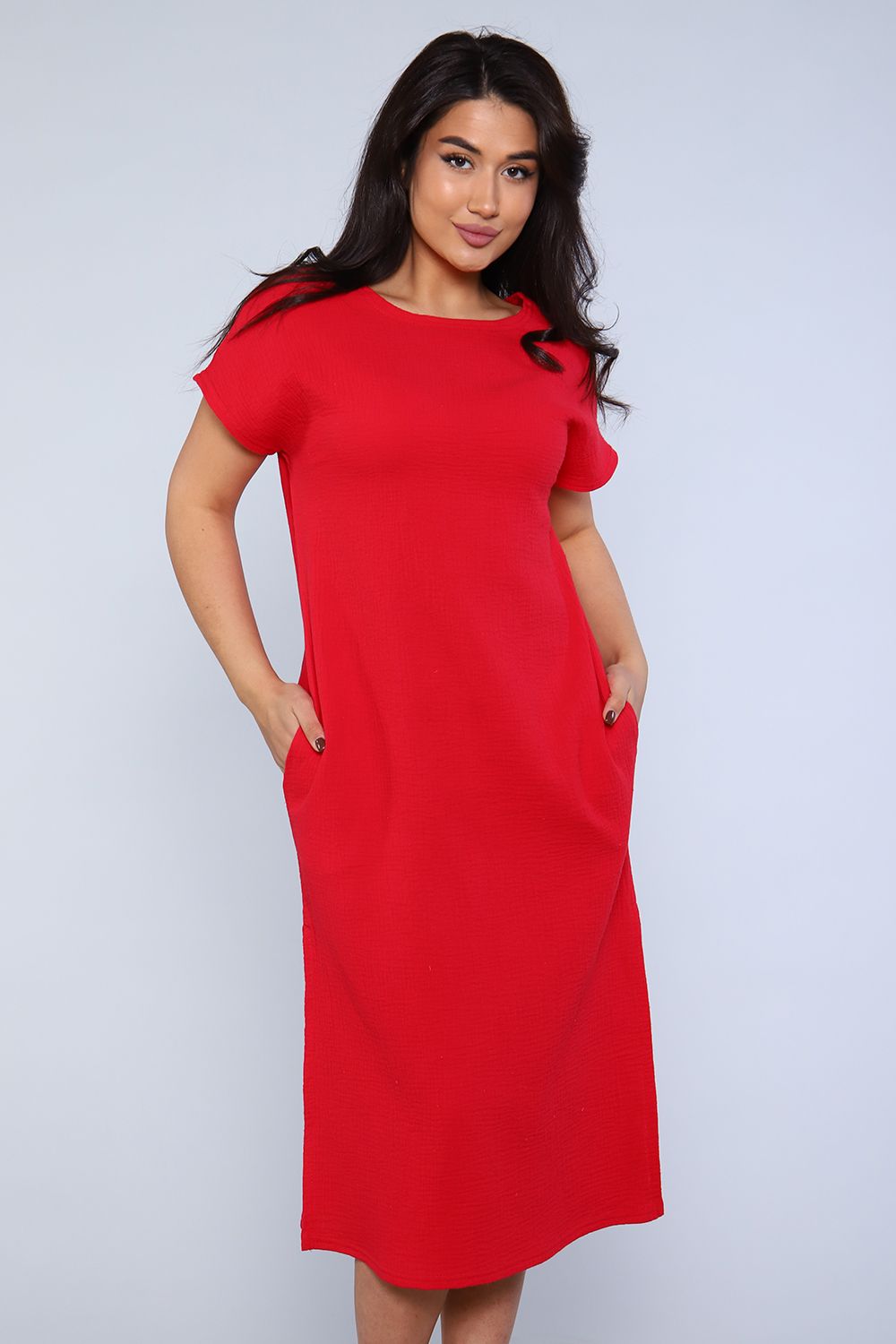 Платье 82024 - красный