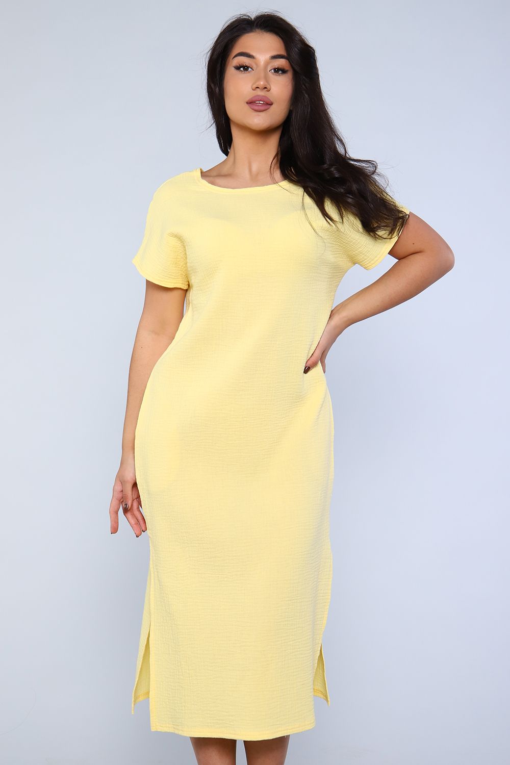 Платье 82024 - светло-желтый