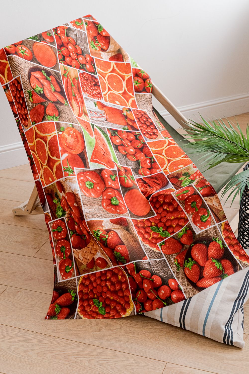 Полотенце банное Сочное ассорти - красный