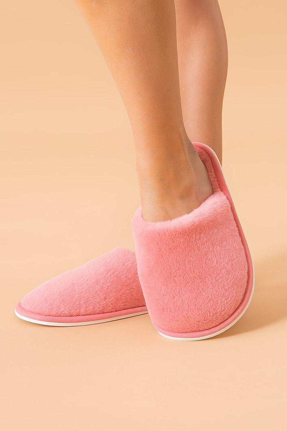 Тапочки домашние женские С-6ЖКТ-МР - пыльно-розовый
