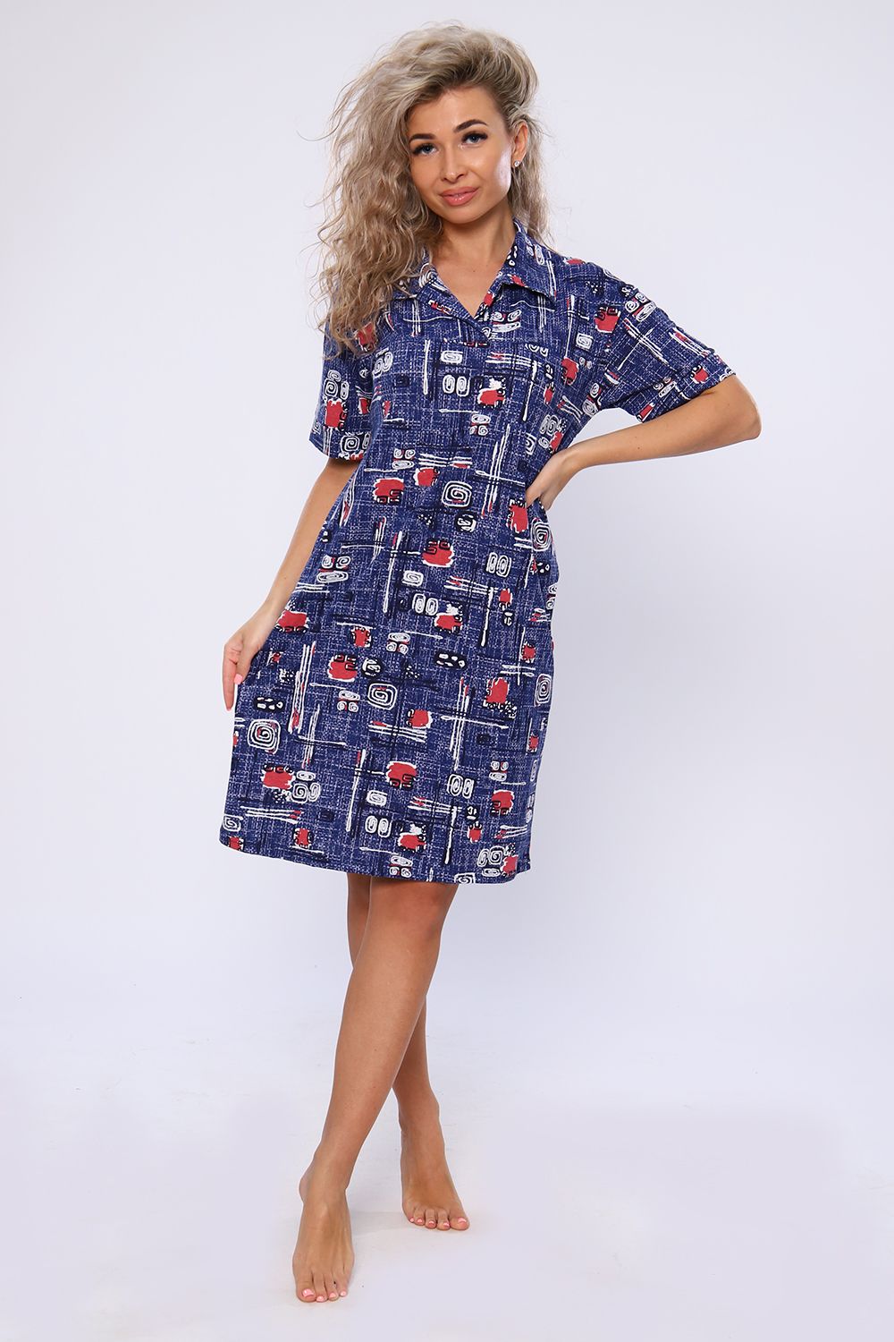 Платье 59111 - синий