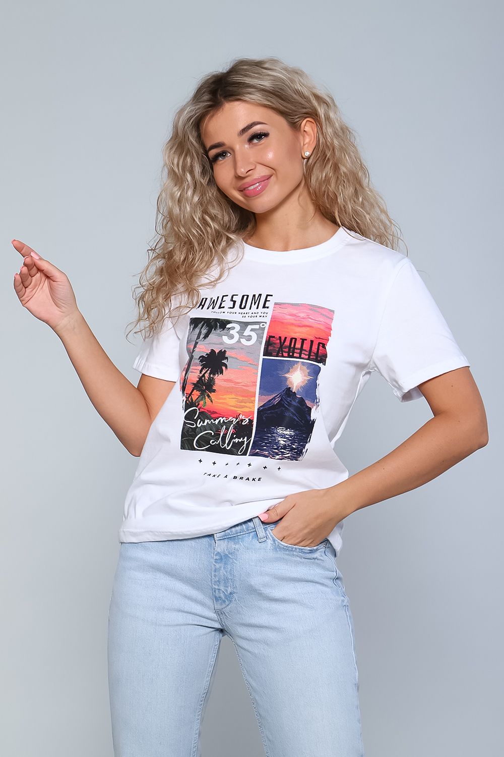 Футболка 70058 - белый